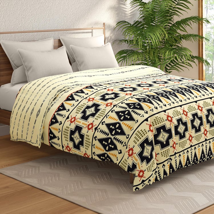 PORTICO Mellow Printed Cotton Double Comforter - 220x240cm