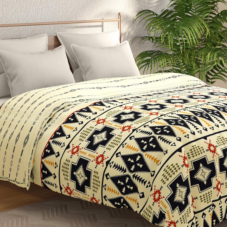 PORTICO Mellow Printed Cotton Double Comforter - 220x240cm