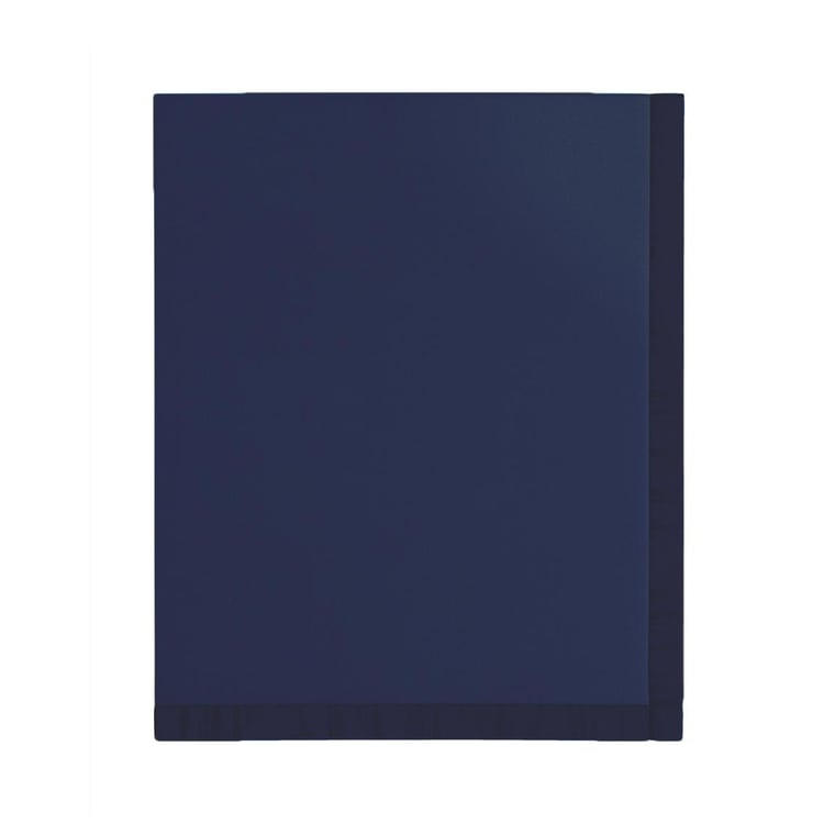 PORTICO Unwind Blue Cotton Double Blanket - 220 x 240 cm