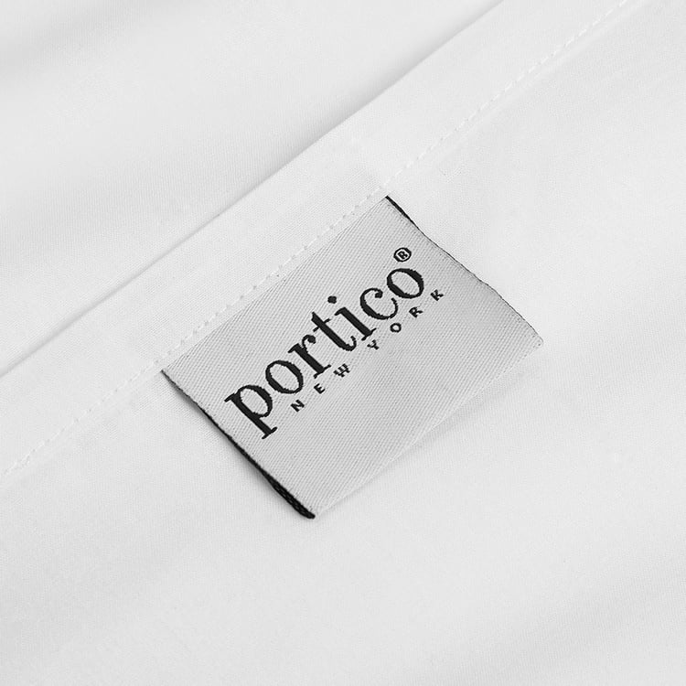 PORTICO Hotel White Solid Cotton Pillow Cover - 46x69cm - Set of 10