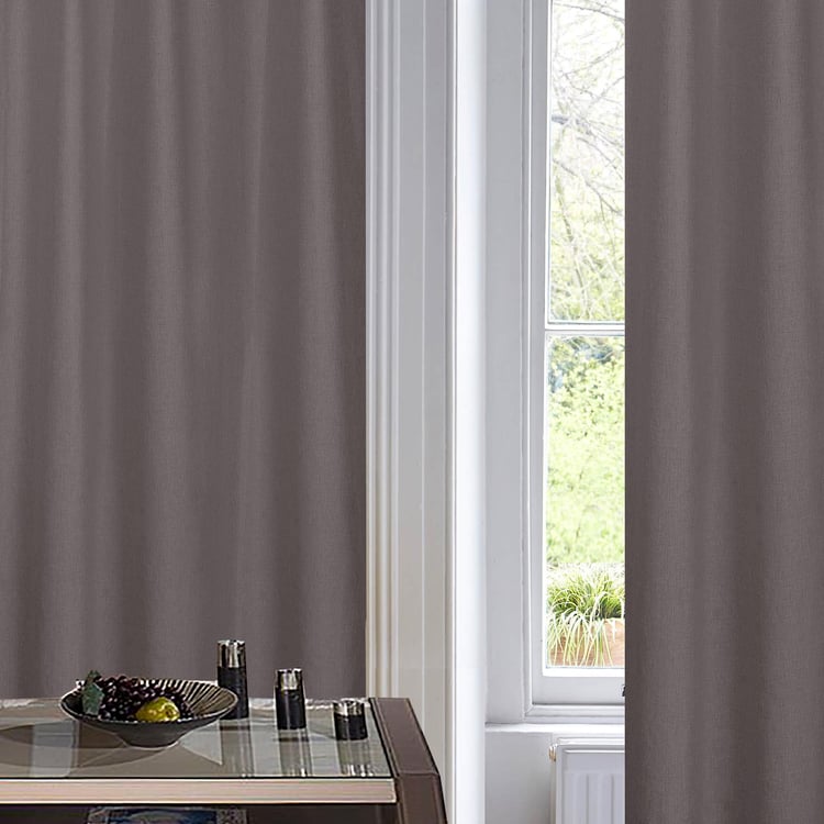 PORTICO Maple Set of 2 Solid Door Curtains