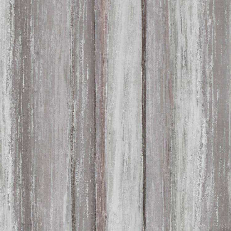 PORTICO Willow Curtains Brown Printed Window Curtains - 130x160cm - Set of 2