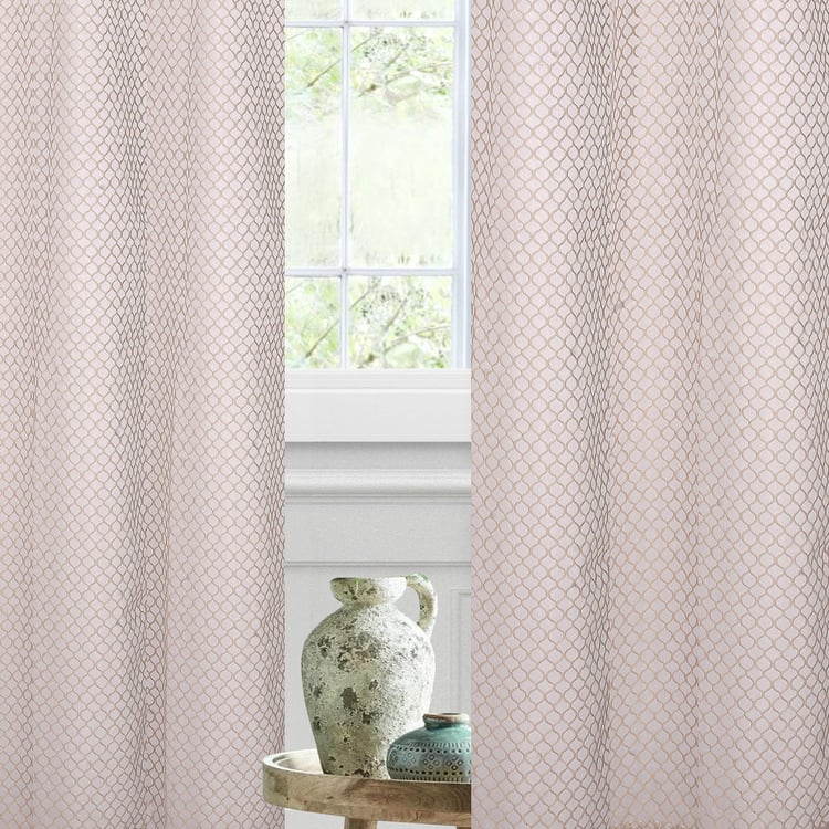 Reflection Curtains 2 Printed Semi-Blackout Door Curtain