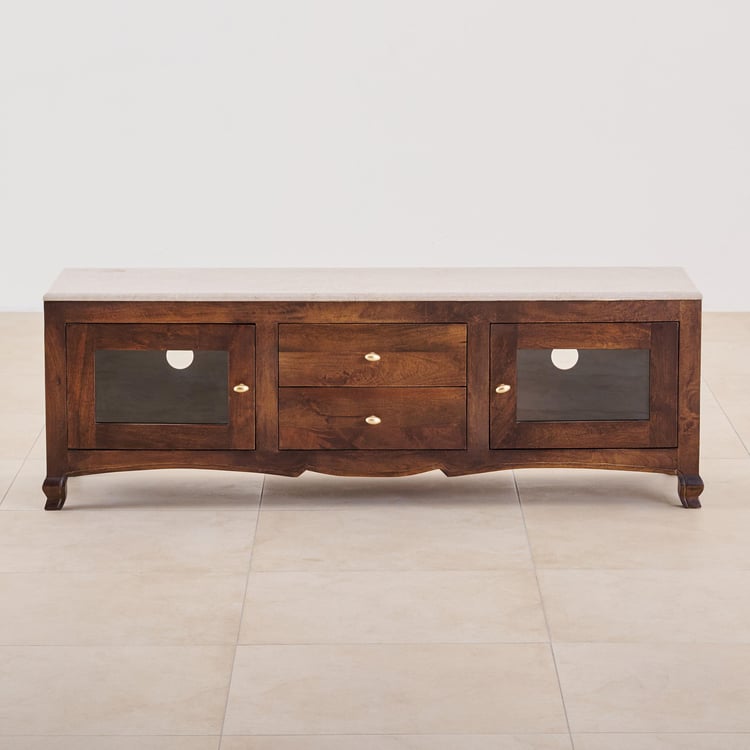 Victoria Mango Wood TV Unit - Brown