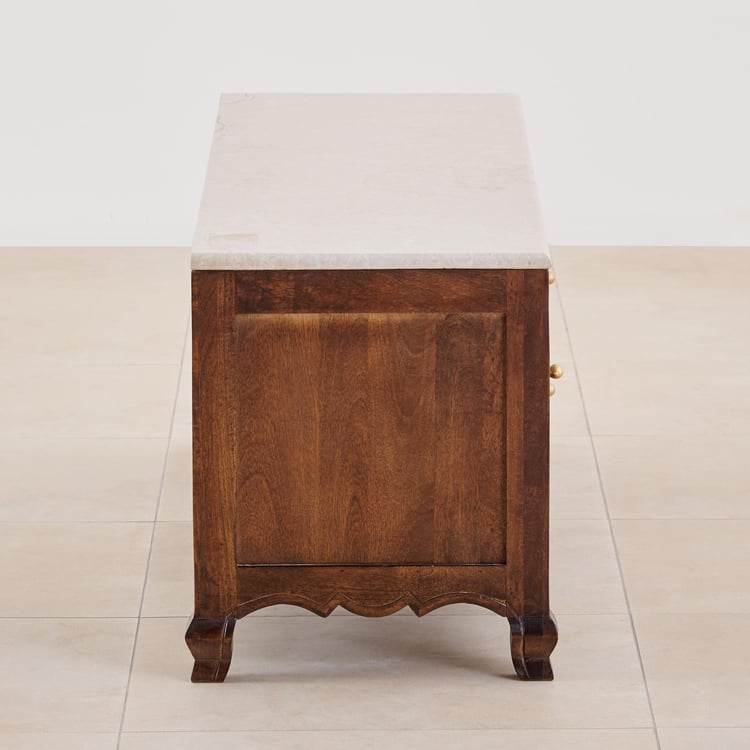 Victoria Mango Wood TV Unit - Brown