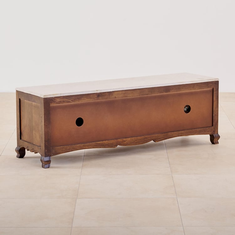 Victoria Mango Wood TV Unit - Brown