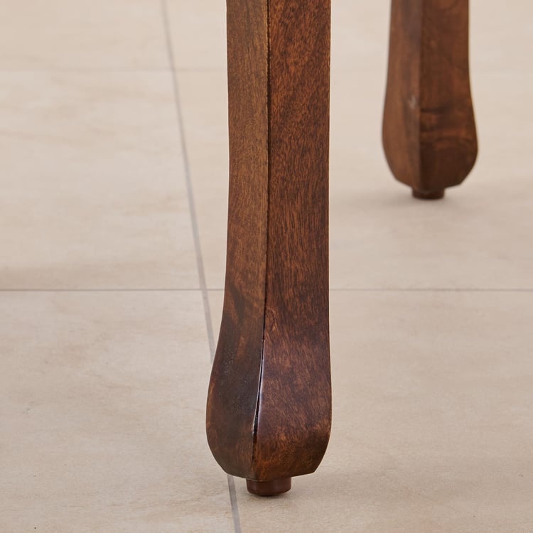 Victoria Marble Top End Table - Brown