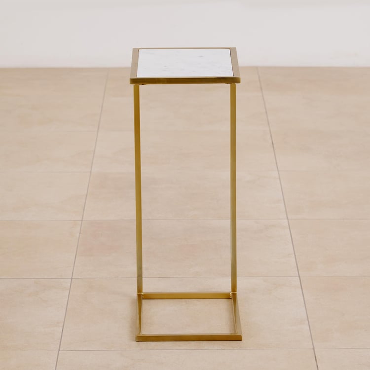 Martina Marble Top Cocktail Table - Gold