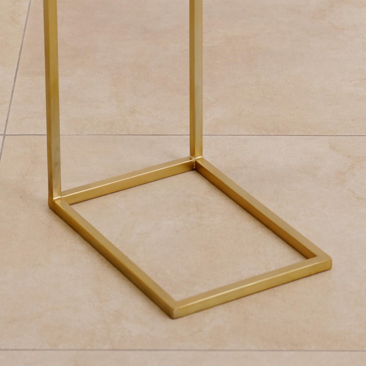 Martina Marble Top Cocktail Table - Gold