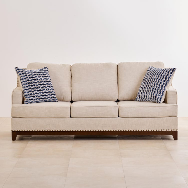 Helios Audrey Fabric 3+2 Seater Sofa Set - Beige