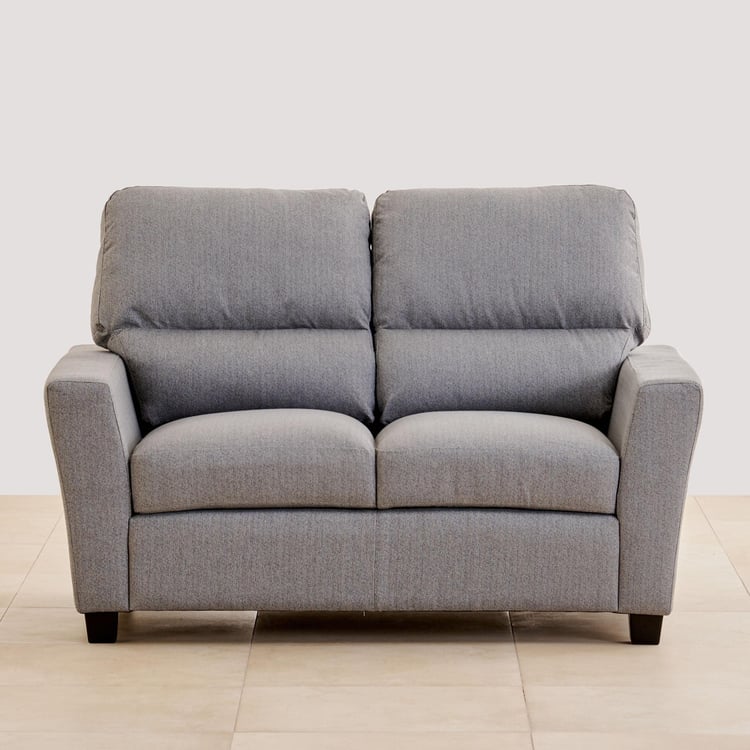 Helios Piper Fabric 3+2 Seater Sofa Set - Grey