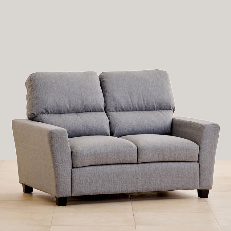 Helios Piper Fabric 3+2 Seater Sofa Set - Grey