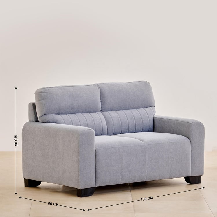 Helios Albury Fabric 3+2 Seater Sofa Set - Grey