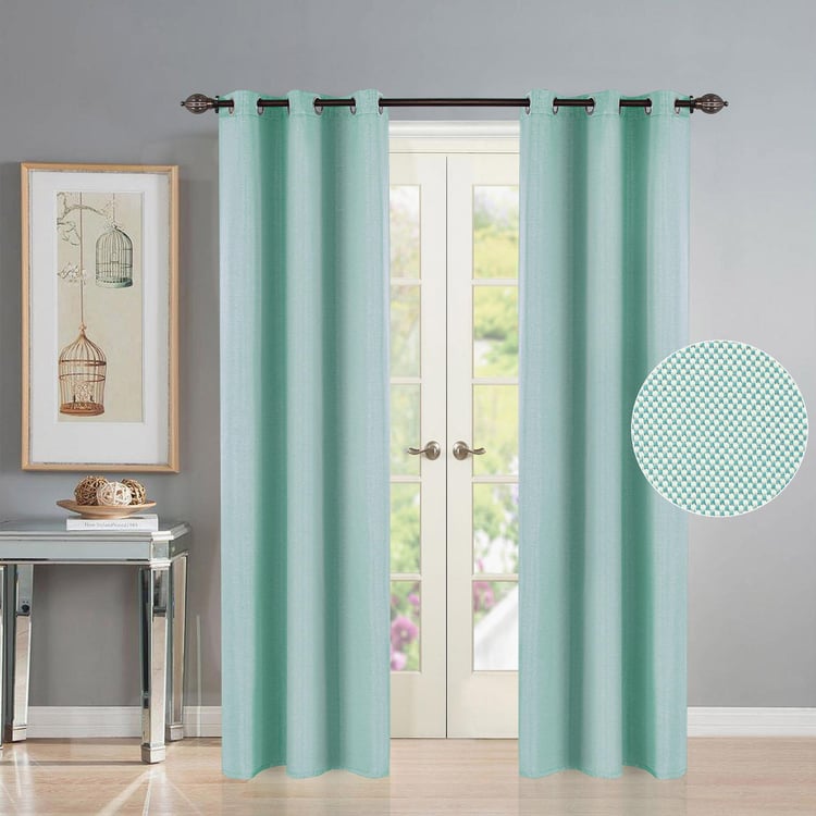 DECO WINDOW Set of 2 Semi-Blackout Door Curtains