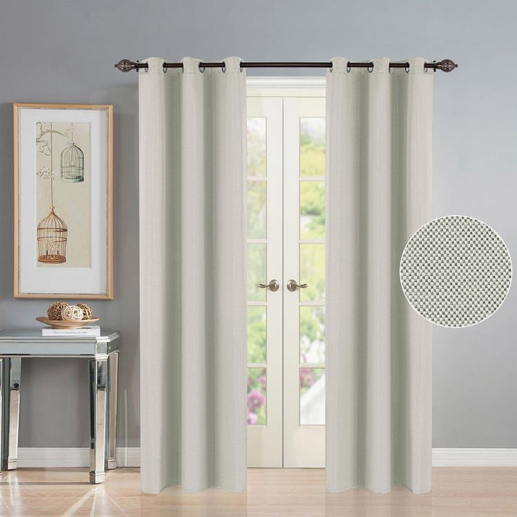 DECO WINDOW Set of 2 Semi-Blackout Door Curtains