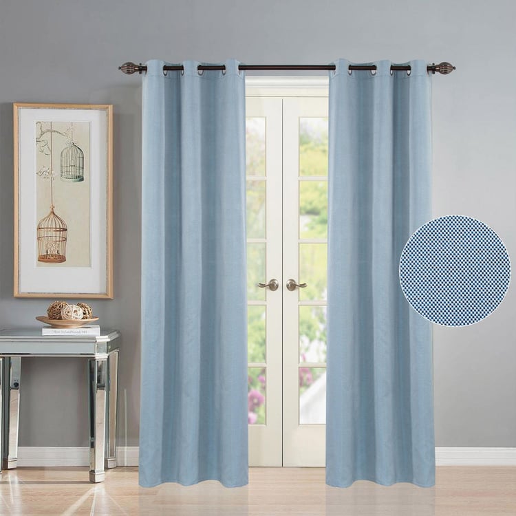 DECO WINDOW Set of 2 Semi-Blackout Door Curtains