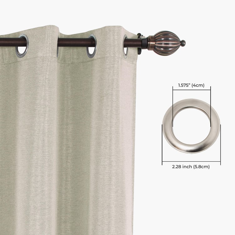 DECO WINDOW Set of 2 Semi-Blackout Door Curtains