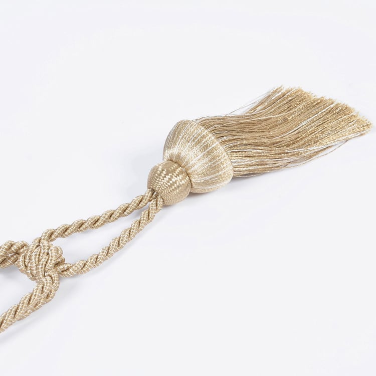 DECO WINDOW Gold Curtain Tie-Back Rope - Set of 2