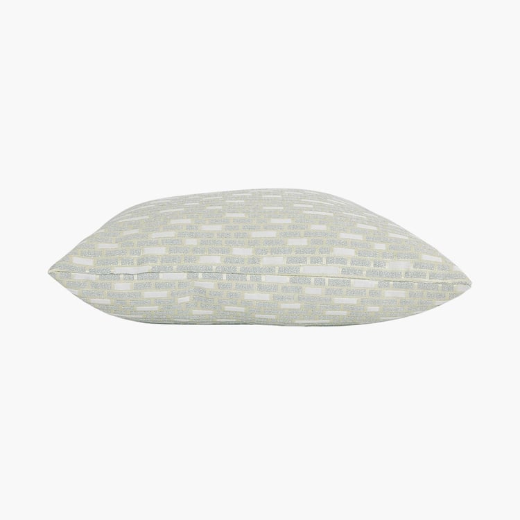 PORTICO Lotus Grey Printed Cushion Covers - 40x40cm - Set of 2