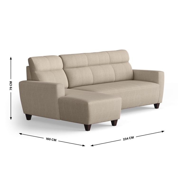 Helios Emily Chenille 3-Seater Left Corner Sofa with Chaise - Customized Furniture