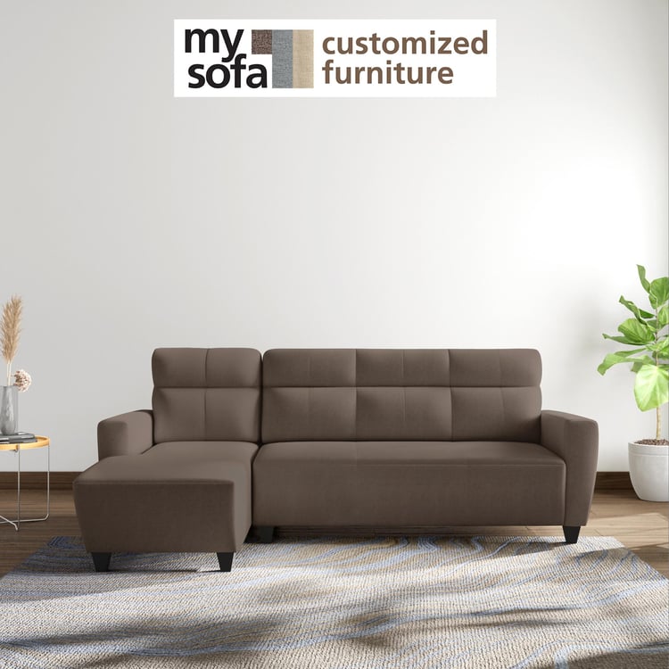 Helios Emily Chenille 3-Seater Left Corner Sofa with Chaise - Customized Furniture