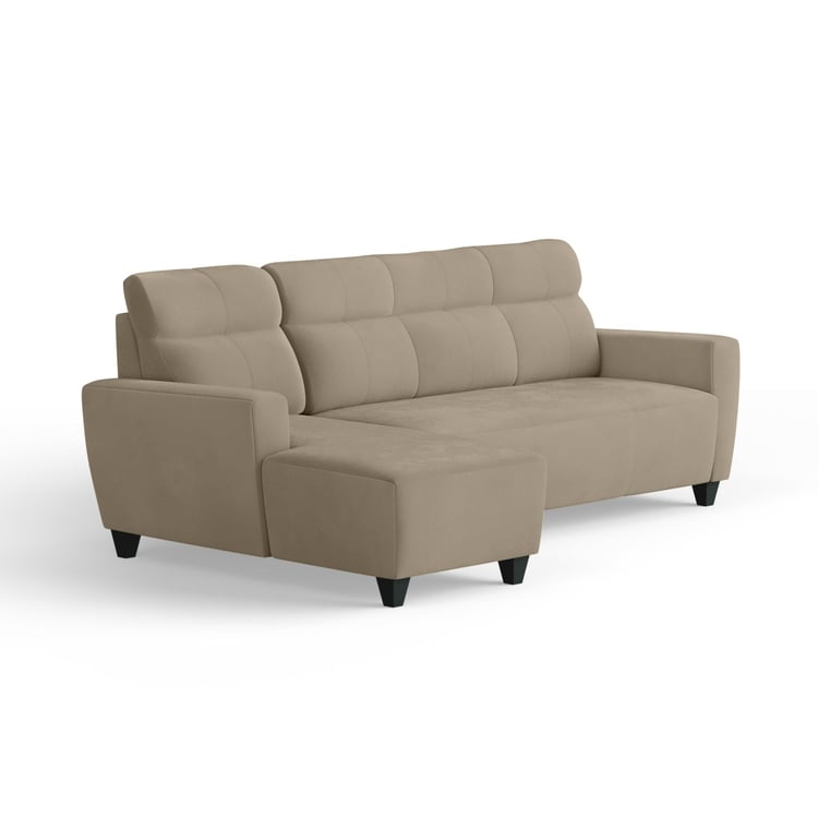 Helios Emily Velvet 3-Seater Left Corner Sofa with Chaise - Customized Furniture