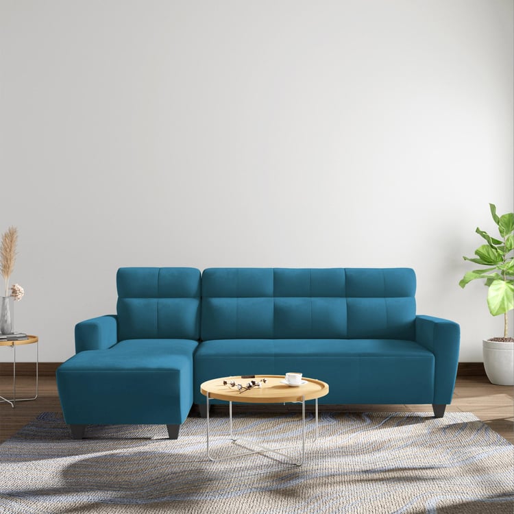 Helios Emily Velvet 3-Seater Left Corner Sofa with Chaise - Customized Furniture