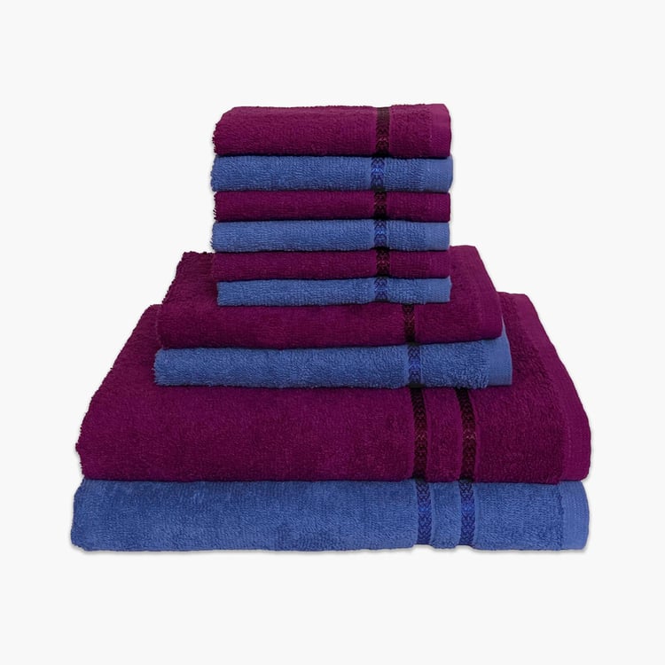 SPACES Seasons Best QD Set of 10 Cotton Towel Combo Set