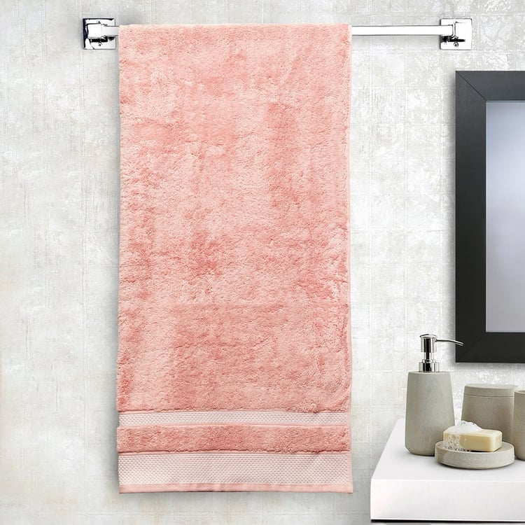 SPACES Hygro Cotton Striped Bath Towel, Pink - 75x150cm