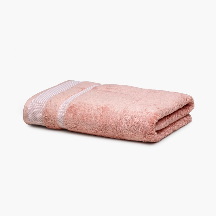 SPACES Hygro Cotton Striped Bath Towel, Pink - 75x150cm