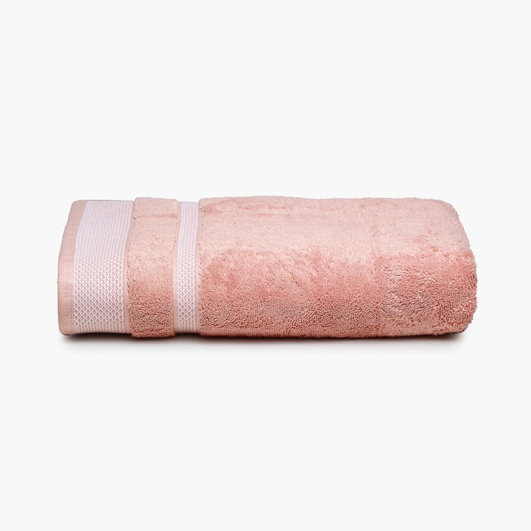 SPACES Hygro Cotton Striped Bath Towel, Pink - 75x150cm