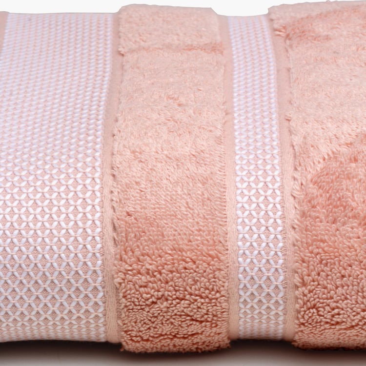 SPACES Hygro Cotton Striped Bath Towel, Pink - 75x150cm