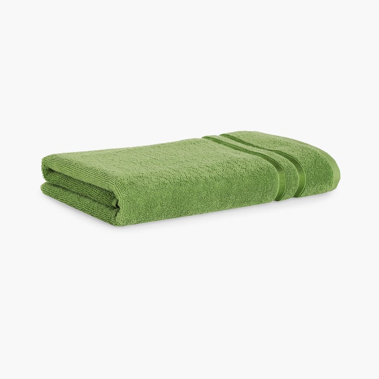 SPACES Atrium Cotton Striped Bath Towel, Green - 70x150cm