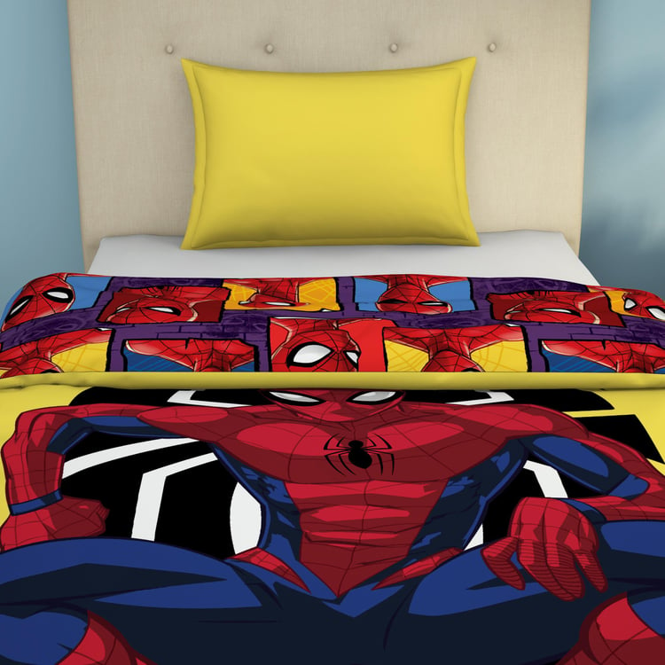 SPACES Kids Spiderman Printed Single Quilt