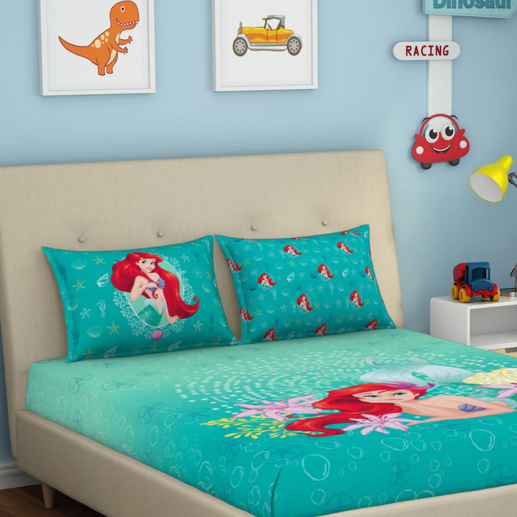 SPACES Kids Cotton 180TC Printed 3Pcs King Bedsheet Set