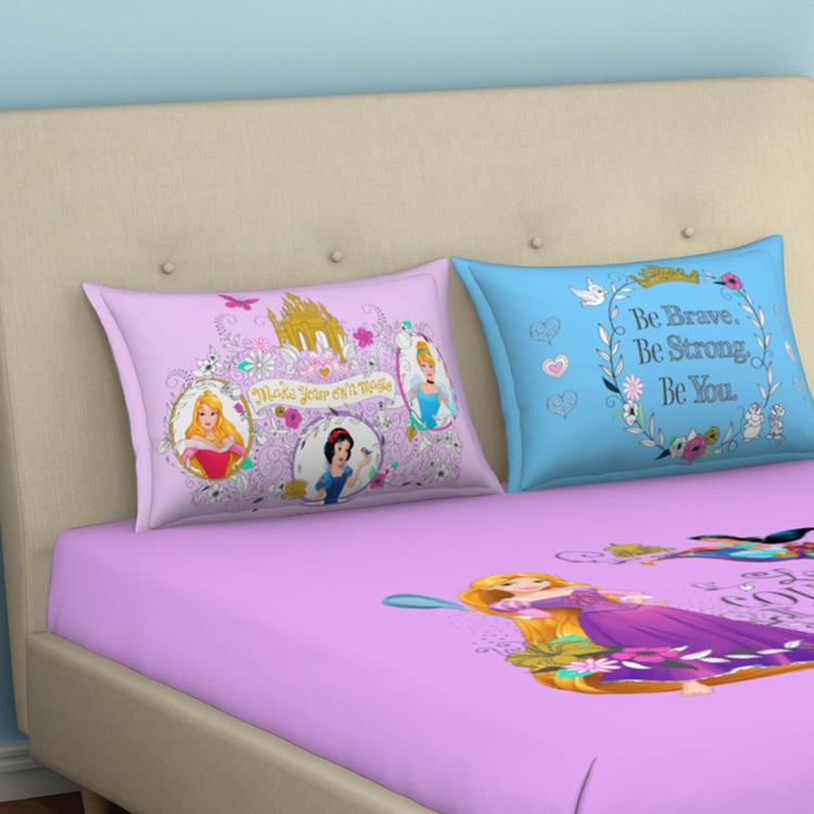 SPACES Kids Printed Cotton 180TC 3Pcs Queen Bedsheet Set