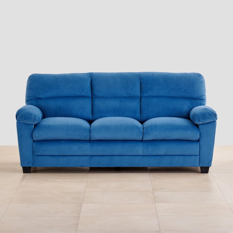 Mojo Velvet 3+2 Seater Sofa Set - Blue