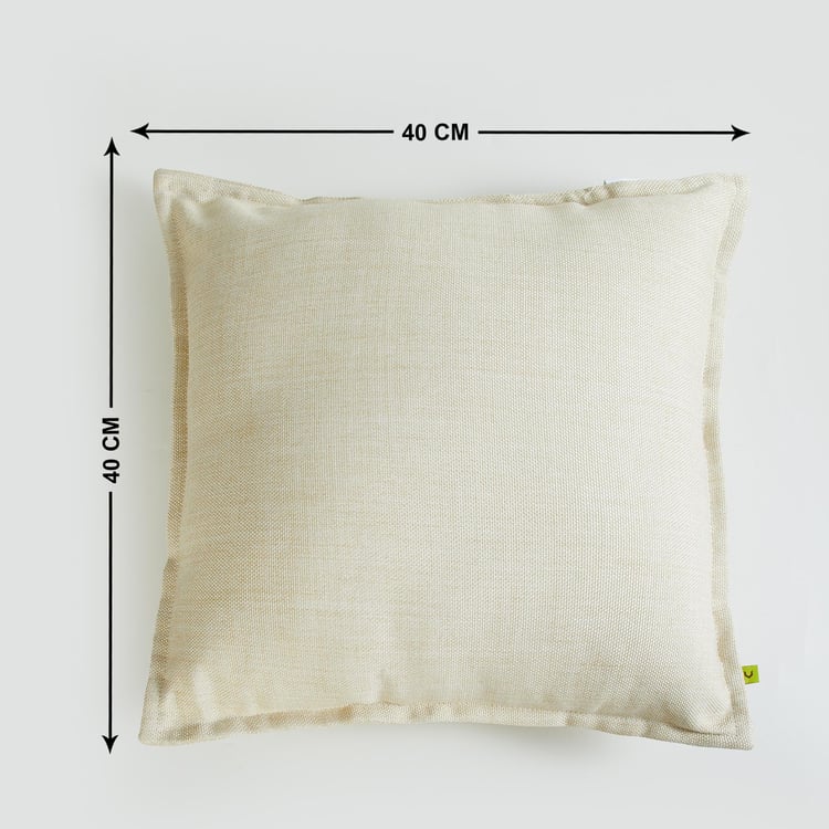 Aspen Off-White Filled Cushion - 40x40cm