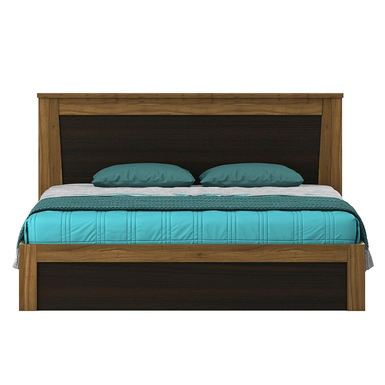 Helios Vincent King Bed with Box Storage - Brown