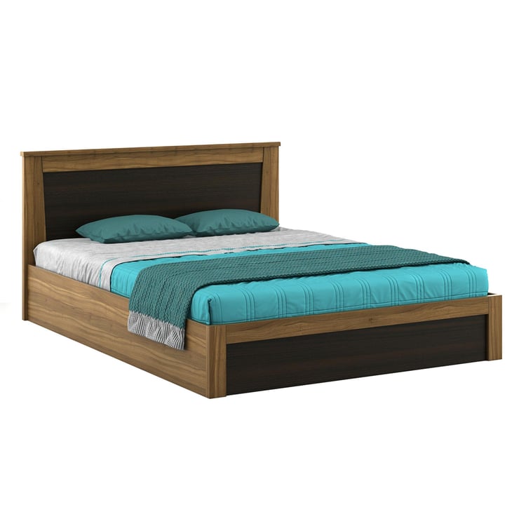 Helios Vincent King Bed with Box Storage - Brown