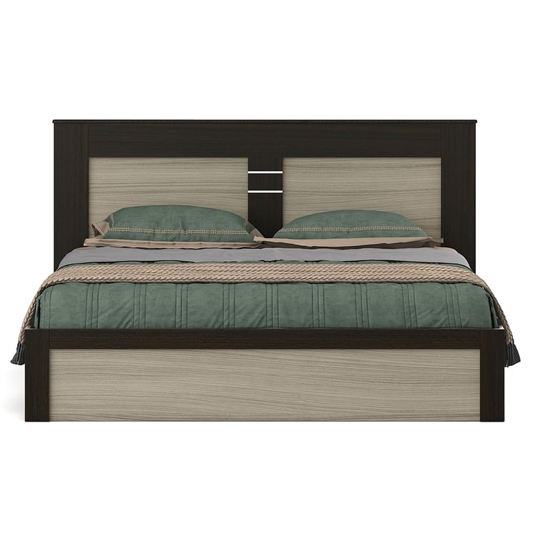 Helios Lawrence King Bed with Box Storage - Brown