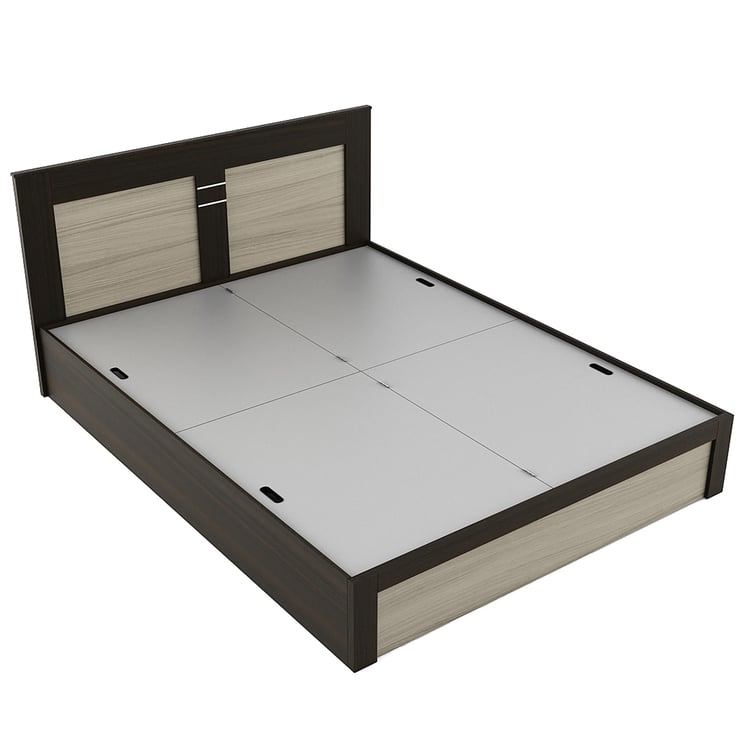 Helios Lawrence King Bed with Box Storage - Brown