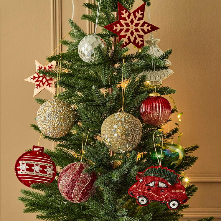 Carols Beaded Taxi Tree Ornament