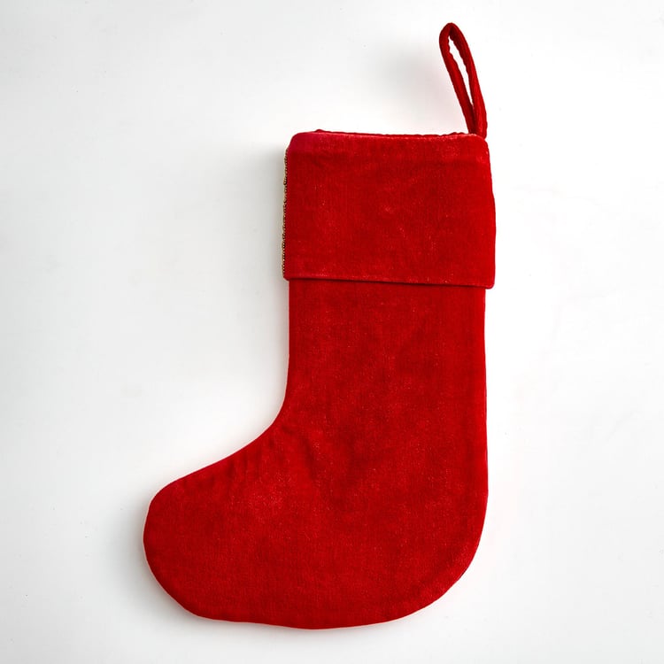 Carols Beaded Christmas Stocking