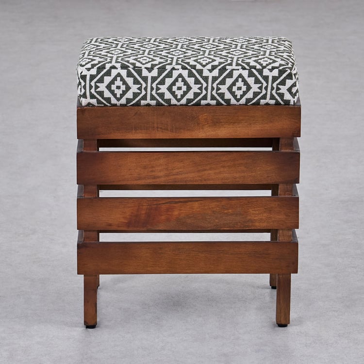 Aminah Mango Wood Stool - Brown