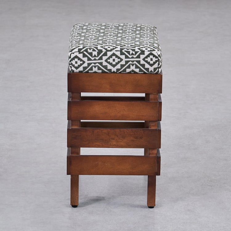 Aminah Mango Wood Stool - Brown