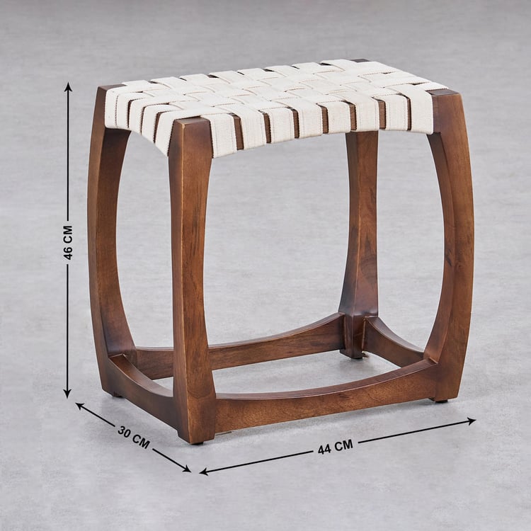 Axel Fabric Stool - Cream