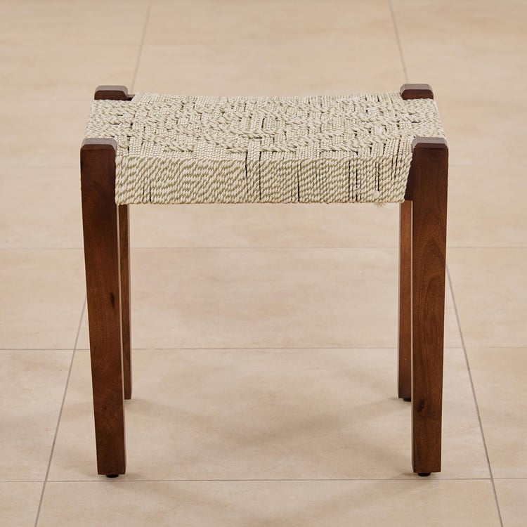 Grace Mango Wood Stool - Brown