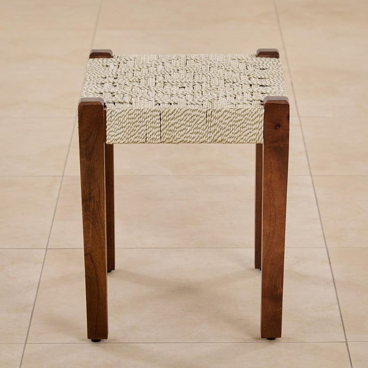 Grace Mango Wood Stool - Brown