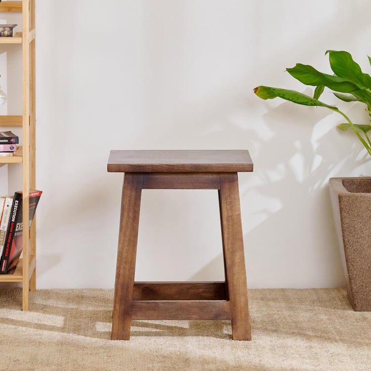 Olaf Mango Wood Stool - Brown